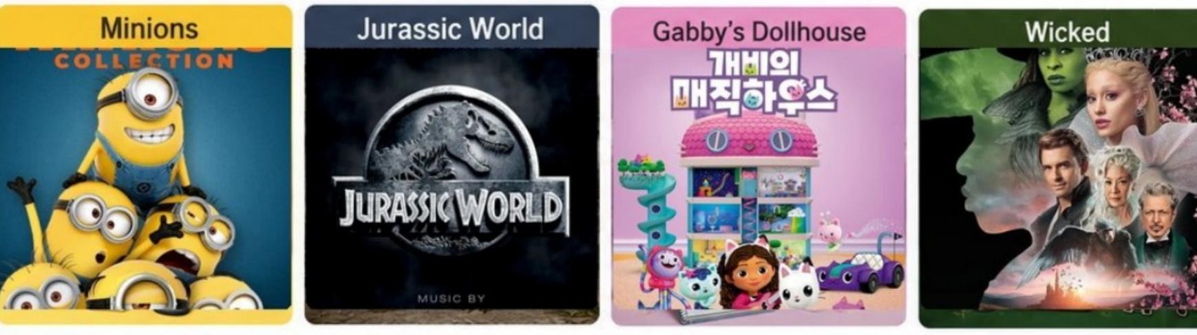 글로벌 IP 프로젝트 경험 — 미니언즈, 쥬라기 월드, 개비의 매직하우스, 위키드